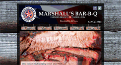 Desktop Screenshot of marshallsbarbq.com